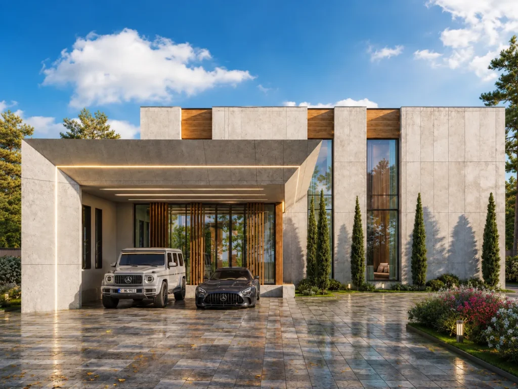 فيلا من فئة Business+ طراز T، طابق واحد — تصميم معماري هندسي، PrivateHouse